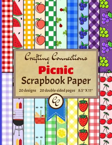 Picnic Scrapbook Paper - Double Sided: Colorful Summertime Collection for DIY Crafts