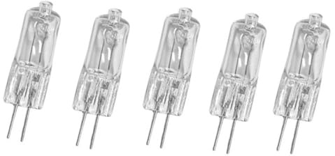 JZLBBC 5PC Halogen Leuchtmittel G4 20W 230V AC Halogenlampen 50W G4 Stiftsockel Glühbirne Warmweiß für Innenbeleuchtung 20W
