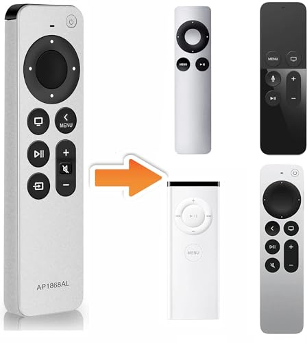 Replacement Remote Control for All Apple TV Remote. 2-Year Warranty.