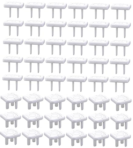 Milisten Cache-prises de Sécurité Électriques Américaines pour Bébé, Lot 50 Pièces, Plastique Solide, Protection pour Chambre Garçon et Filles, Sécurité Garçon et Filles à Domicile