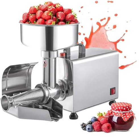 Passaverdure elettrico in acciaio inox con filtro for puree professionali, zuppe, lavorazione del pomodoro, macinazione facile for salse fatte in casa