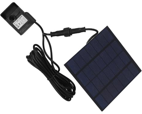Schwimmende Solarwasserpumpe aus Kunststoff Schwarz für Kleine Teiche
