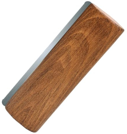 NOLITOY Pferdepflegeschaber Mit Holz Und Metallgriff Ergonomisch Rutschfest 20cm Pferdehaarentferner Für Pferdepflege Und Reinigung