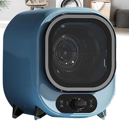 GmpTzitzith Petit SèChe-Linge à Condensation Portable avec Fonction De SéChage par Ventilateur Auxiliaire, Capacité De 0,8 Kg, éConome en éNergie, Adapté Aux Petits Espaces Blue