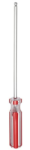 sourcing map Ball Hand Hex Screwdriver 4mm x 136mm Magnetic Ball End Hexagonal Precision Screw Driver Hex Design Wrench for Doors Cabinets Computers Toys Pipe Installation