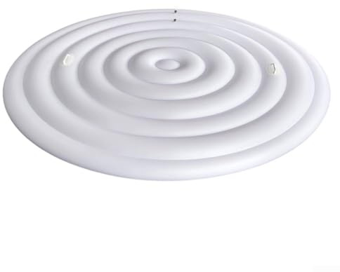 Verstellbarer aufblasbarer Deckel für Whirlpools für runde Badewannen – Thermo-PVC-Abdeckung mit auslaufsicherem Design, 128 cm/158 cm/180 cm Größen für Outdoor-Spa-Schutz (weiß mit H)