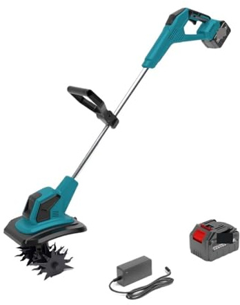 KOESRXNQW Piccole Motozappe Minimaliste Aratro A Batteria Rivoltatore del Terreno Conveniente Design con al Litio Micro for Giardini E Campi Alta Efficienza Sicuro(4500mah Set)