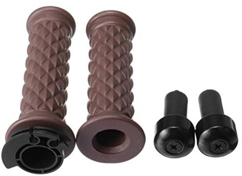 Alamor 7/8Cm 22Mm Motorrad Gummi Lenker Hand Griffe Für Cafe Racer Bobber Clubman-Browm
