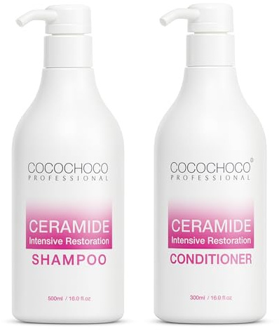 COCOCHOCO Satz Ceramide Shampoo & Haarkur für trockene und brüchige Haare 2x 500ml