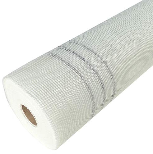 50m² Gittergewebe Armierungsgewebe (1m x 50m) Putzgewebe 165g/m² Glasfasergewebe Fassade 4mm x 4mm Gewebe Putz geeignet für VWS und WDVS Systeme Innen und Außen BOHRFUX