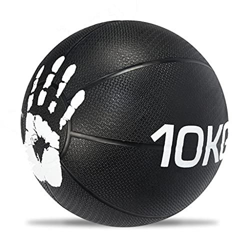 ZXQZ 1-10 Kg Gummi Medizinball, Gewichtsball für Home Fitness Core Workout Krafttraining, 1St (Size : 10kg/22lb)