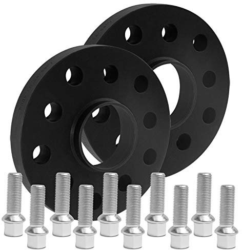 BlackLine Spurverbreiterung 30mm (15mm) mit Schrauben silber 5x100 57,1mm - 12119W-99_M1415KU43S Kompatibel für Skoda Kamiq