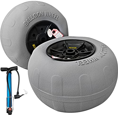 VEVOR Rueda Hinchable Neumático 13 TPU Neumáticos de Ruedas de Globo 2-3 PSI 4,4 kg Neumáticos de Ruedas Neumática Llanta Plástico Neumáticos de Carro Rueda Carretilla Sacos de Neumáticos