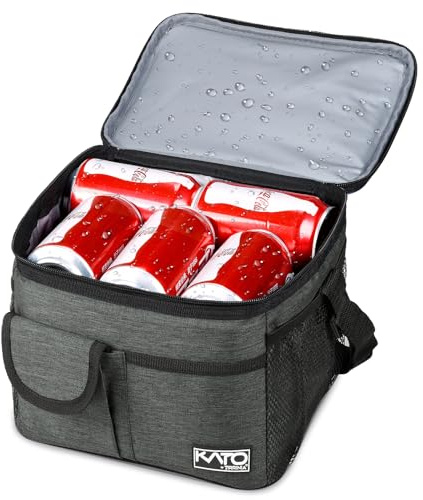 Kato Tirrinia Kühltasche 8 L, faltbar isolierte Lunchtasche | Tragbare Thermotasche mit Schulterriemen, Lunchbox‑Tasche für Arbeit, Reisen, Büro und Picknick