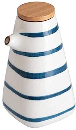 Aceitera y vinagrera Antigoteo Mini 22 0 ml Botella de vinagre Botella dispensadora Cerámica de la Cocina Cerámica de Oliva Dispensador de depresión de depresión de Almacenamiento de Especias Botella