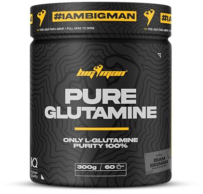 BigMan | GLUTAMINA 100% 300 Gr (NEUTRAL) KYOWA QUALITY ® | Recuperador muscular | Evita tus agujetas | Entrenamientos más duros y con mayor recuperación