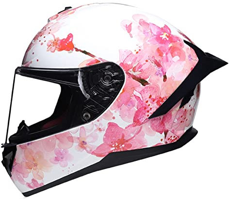Modularer Motorradhelm Integrierter Helm ECE-Zertifizierung Moped Roller Schutzhelm Für Herren Damen Mit Sonnenblende Stoßfester Motocross Rennhelm Vollvisierhelm 10,L:59-60CM