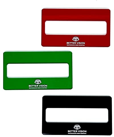 Snyder Tools 3X Dyslexia Reading Signature Guides Coloured. Reading Tracking Rulers for Dyslexia Irlens, ADHD and Visual Stress