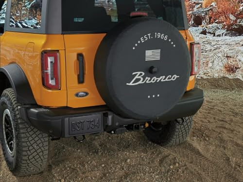 2021-2024 Ford Bronco OEM Abstract Bronco Logo EST 1966 32 Spare Wheel Tire Cover M2DZ-9945026-B
