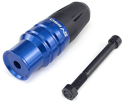 WAGLOS Für SUZUKI SV650/S SV 650 S SV650S Motorradzubehör CNC Schwarz Aluminium Sturzpads Auspuffschieber Crashschutz Anti-Fall-Rahmenschieber (Farbe: Blau)