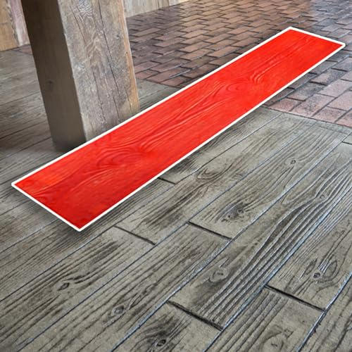 Moldes Hormigón Impreso Moldes de Sellos de Hormigón para Tablones de Madera para Pisos, Esteras Concretas Decorativas del Sello de La Textura, Forma de Sello de Cemento de Patrón de Madera Realista (
