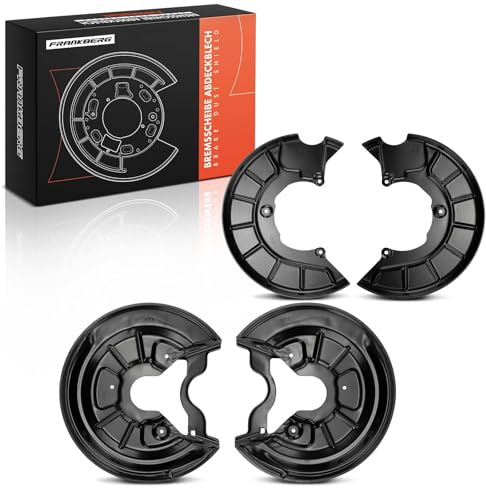 Frankberg 4x Chapas de anclaje Chapa protectora Delantero Trasero izquierdo derecho Compatible con Golf VI 5K1 Golf V 1K1 Golf Plus 521 5M1 Golf VI Variante AJ5 Golf V Variante 1K5 Replace# 1K0615312F