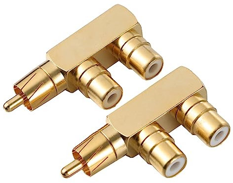 MOLUCKFU 2pcs Audio Splitter Adapter Connector Plug for Home Theater System