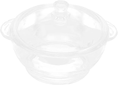 Garneck Glas Eintopfkocher 2,5 l Hitzebeständig Glasnudeltopf Mit Deckel Haushaltskochgeschirr Für Suppen Und Babynahrung