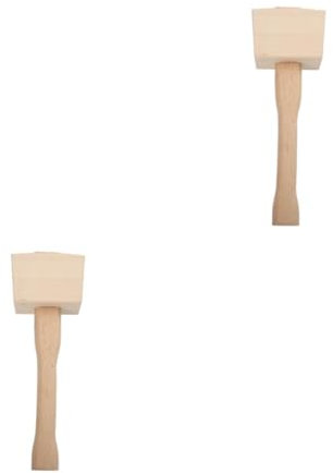 Ciieeo 2st Schnitzhammer Aus Leder Werkzeug Buchenhammer Hammer Für Zimmermannshammer Aus Buche Holz