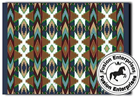 EQUIEMPRESS Sattelunterlage Western Ranch/Westernsatteldecke aus Neuseelandwolle, Top Wool Pad Sensor Flex (Anpassung möglich) A-238 (34 x 32)