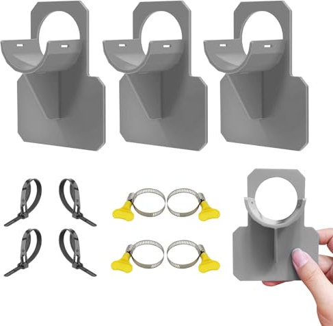 4 supporti per tubi per piscina, accessori per tubo da piscina, con anti forature, anti-strappo, anti-strain (30 – 37 mm)