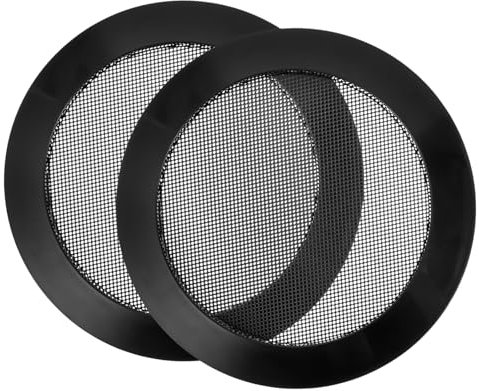 PRETYZOOM 2 Stück Lautsprechergitter Auto Subwoofer Metall Abdeckung 4 Zoll Schwarz Mit Robustem Schutz Für Vielseitige Fahrzeugmodelle