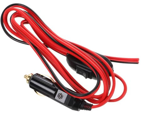 FOYTOKI Power Cord Extension Cigarette Lighter Adapter Wire for Car Inverter Air Pump Switch