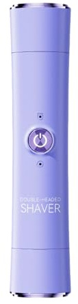 Tuxuseo Maquinilla de afeitar eléctrica para mujer, recortadora de bikini de doble cabeza, máquina de afeitar ergonómica para cejas, barba, orejas, piernas y