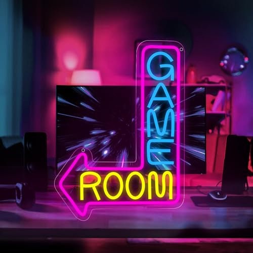 Enseigne néon Jeu USB Gamer Neon Light Signe Lumière Lampe LED Lumière Publicité Gaming Zone Décoration Murale pour Chambre, Salle de Jeux, Bar, Chambre d'enfant Game Room Garçons