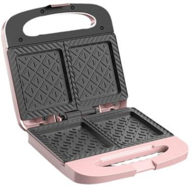 Fenteer Máquina para Hacer sándwiches, Hamburguesas, desayunos, Comida Ligera, panqueques, Carnes y filetes, Rosa