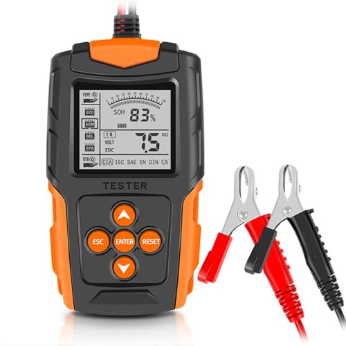 Analizador digital del probador de batería de automóvil Detección rápida evitar descomposiciones de 12 V/24 V adecuados para motocicleta de camiones de automóvil