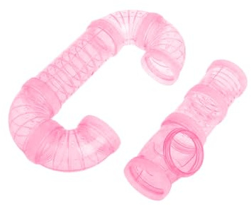 DIYEAH 2pezzi Tubo Per Gabbie in Plastica Tunnel Giocattolo Per Criceti Accessori Per Gabbie Per Animali Su Misura Resistente Per Habitat Esterno Promuove Esercizio Fisico e Abitudini San
