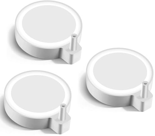 TFLPUO 3 Stück Nano Sprudelstein für Aquarium, Durchmesser 5cm Luftstein Aquarium LuftausströMer Ultra Silent Nano Aquarium Ausströmer Sauerstoffstein für Aquariens Bis Zu 60cm Eimer Teiche