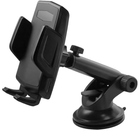 ULTECHNOVO Soporte para Teléfono Móvil de Coche Ventosa Ajustable Soporte Profesional para Teléfono Base Extensible Color Negro Compatible Todos los Modelos Adecuado para Uso en Vehículo