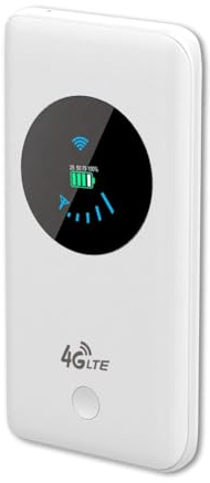 Yarryuter Router MIFI Pocket 4G LTE con Puerto RJ45, 150 Mbps, WiFi, Punto de Acceso de Banda Móvil para Coche, Módem WiFi, Router 4G