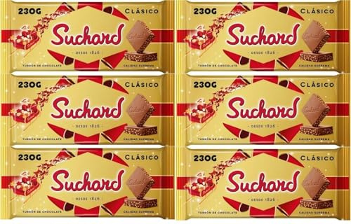 Suchard Turron Chocolate 230gr Lot de 6