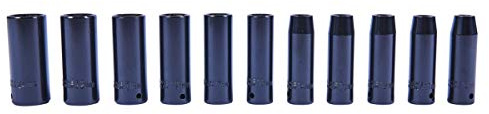 Amtech I7205 11 Piece 13mm (1/2'') deep Impact Socket Set