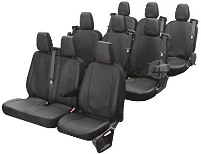 Passgenaue Kunstleder Sitzbezüge VIP ideal angepasst 9-Sitzer Fahrzeugspezifisch Kunstleder | 4D-Z4L-DV-VIP-MV14-19M-95