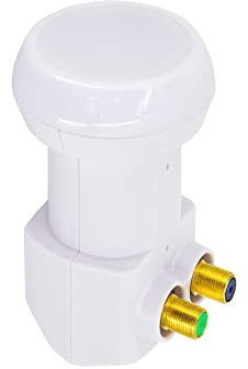 Premium X Twin LNB PXV-T Satelliten Empfangskopf Sat 0,1 DB für 2 Teilnehmer HDTV FULLHD 3D 4K