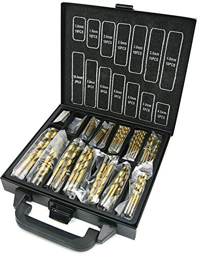 NORTOOLS 99-teiliges Bohrerset mit Titaniumnitrid-Beschichtung (1,0-10mm) – Hochleistungs-HSS-Bohrer für Metall, Holz, Aluminium & Kupfer | Reduzierte Reibung & Hitzebeständig | DIN338 Norm