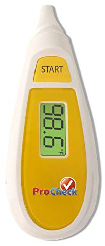 PROCHECK Instant Ear Thermometer, Glowing Fever Indicator