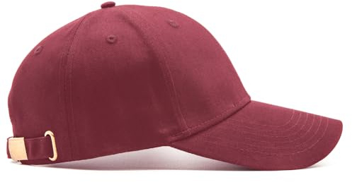 Ruyosn Kappe Herren Basecap Damen Verstellbar Cappy Waschbar Klassische Baseball Cap Unisex Sonnenschutz Baseballkappe Baumwolle Mütze Atmungsaktiv für Sport Wandern Ausflug Basecap Rot