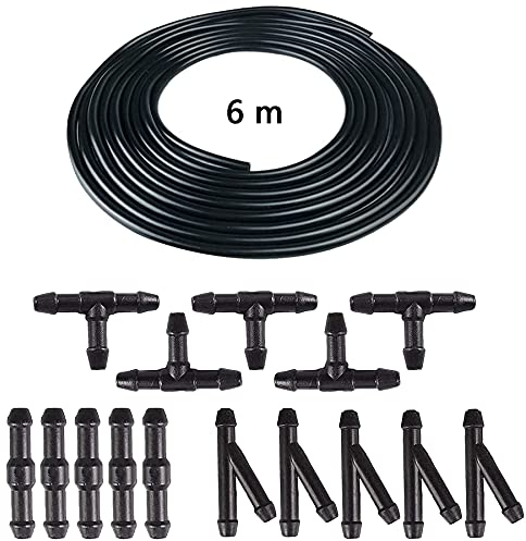 6M Universal Scheibenwaschanlage,15PCS Scheibenwaschanlage,Automotive Schlauch,Wischwasserschlauch Reparaturse,Wischwasserschlauch Reparaturset Universal,Spritzwasserschlauch