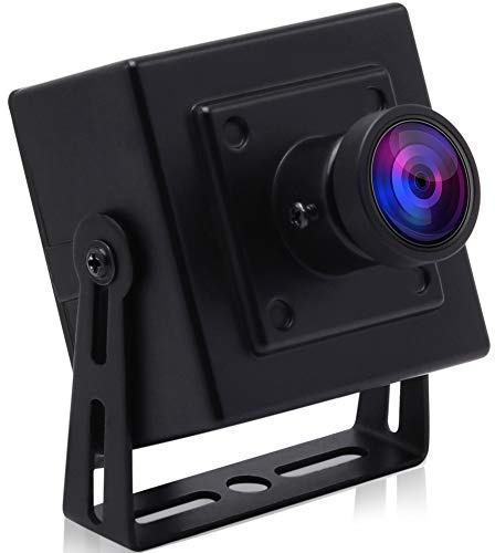 Svpro Cámara web de 5 MP Mini USB 2592 x 1944 HD Aptina MI5100 Sensor Fisheye Camera 170 Grados Lente Webcam con Soporte para PC Computadora, Portátil, Industria